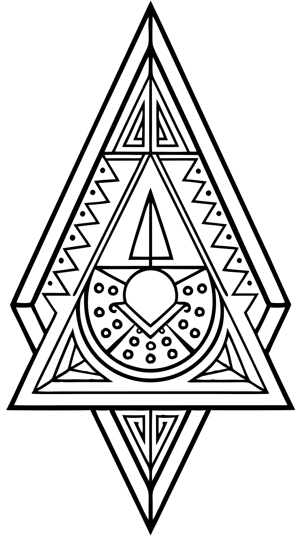 triangle coloring pages